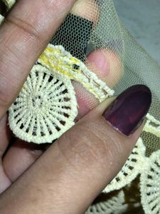 Yellow Frill Sleeves Tops For Girls