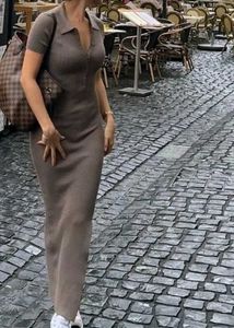 Ribbed Knit Midi Dress