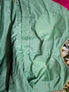 Green &amp; Gold Embroidered Party Dress