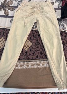 Casual Beige Pants