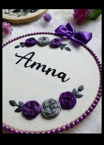 Handmade Wall Hanging Embroided Hoop