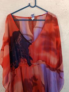 Ladies Top See-through SHRUG TYPE Multicolour