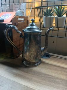 Beautiful Vintage Antique Metal Kettle