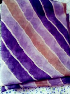 Striped Purple & Brown Saree Pack Of 3