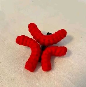 Angry Crochet Hair Clips - Set of 2