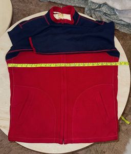 Red &amp; Navy Fleece Jacket