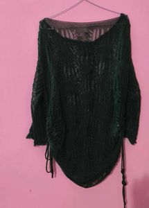 Green Netted Top