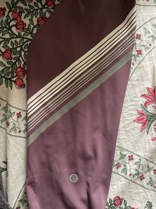 Purple Stripe Graphic Leggings