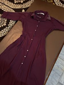 Burgundy Midi Dress