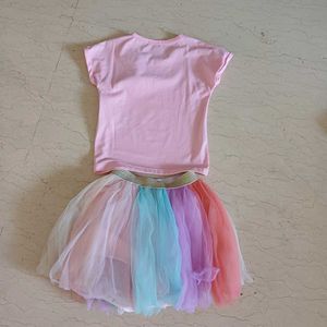 Unicorn Themed Party Dress For Girls