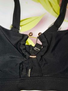 (100)Black Bra Top
