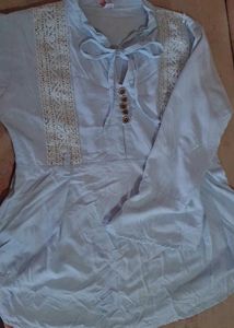 Elegant Light Blue Top