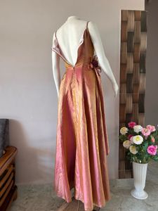 sequined silk blend luxury gown