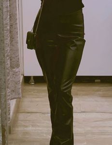 H&amp;M Bootcut Leather Pants