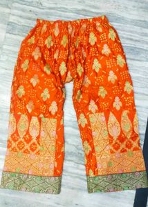 Combo Of Pretty Satin Cotton Kurta And Palazzo