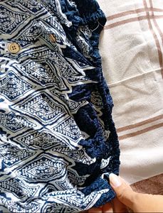 Rayon Crop Shirt Top