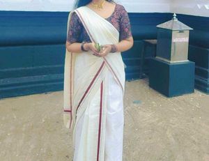 New Set Mundu And Stitched Blouse For Womens