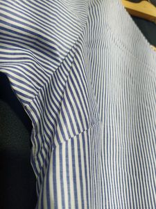 Blue &amp; White Striped Top Bust 36-38