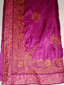 Beautiful Saree With Stitched Blouse