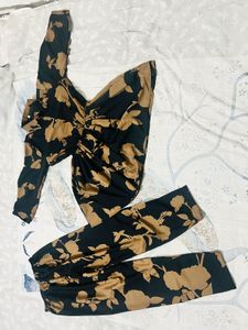 Floral Print Two-Piece Set
