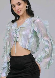 Ruffled Crop Top