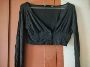 Black Long Sleeve Shrug