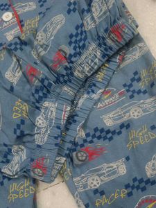 Cute Car Print Pajama Set