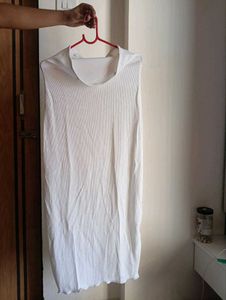 Elegant White Slip Dress with straps