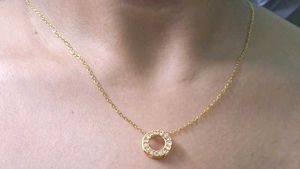Elegant Circle Pendant Necklace