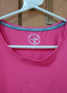 Jockey Pink T Shirt Perfect For Gym And Yoga