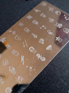 Nail Art Stamping Plate (With Stamp)