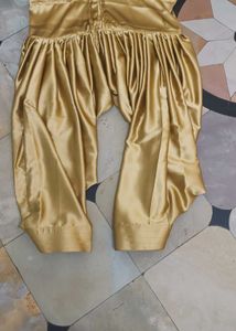 Satin Salwar Golden Colour