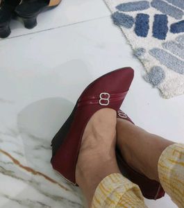 Elegant Maroon Ballerinas