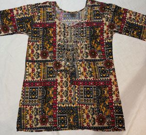 Brand New Multicoloured Short Kurti