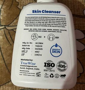 TRUEWISE SKIN CLEANSER