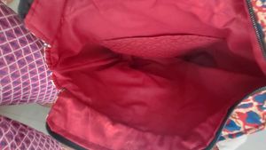Jaipur Summer Collection Maroon And Blue Tote Bag
