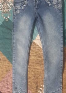 Embroidery Denim Jeans
