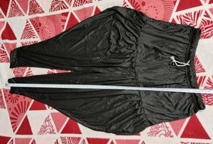 Black Shiny Harem Pants