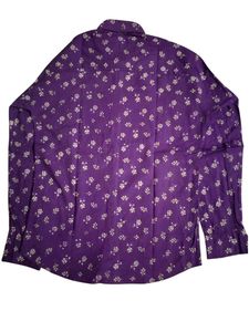 Purple Floral Print Shirt