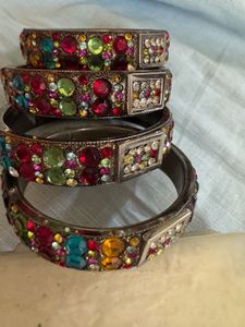Colorful Rhinestone Bangles