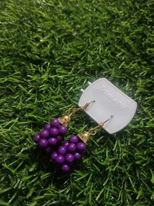 Purple Grapes Earings