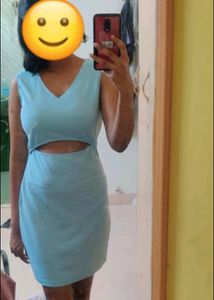 Sky-blue Bodycon Dress, New Dres
