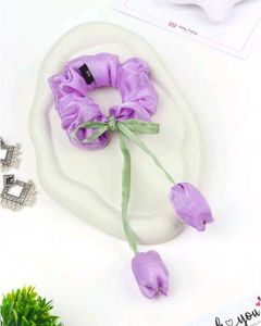 Tulip Hair Scrunchies