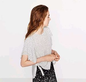 ZARA star print top