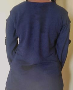 Navy Blue Top with Detail