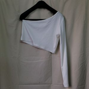 One shoulder Crop Top