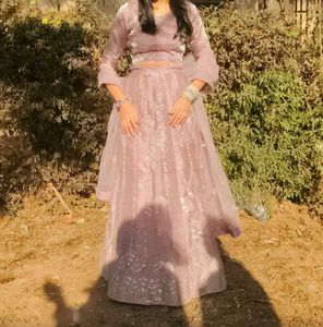 Lavender Colored Lehnga Set.