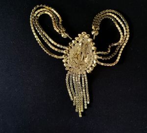 Gold Rhinestone Headpiece
