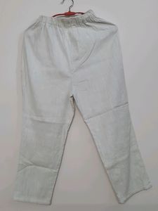 White Chikankari Pallazo Pant