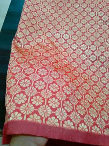 Elegant Red Banarasi Saree ❤️